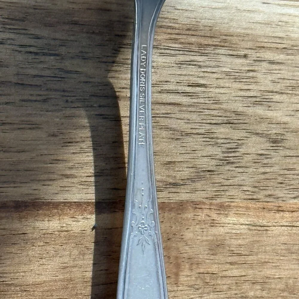 International Silver Plate Lady Doris Soup Spoon 3 Pc Set Vintage Collectible